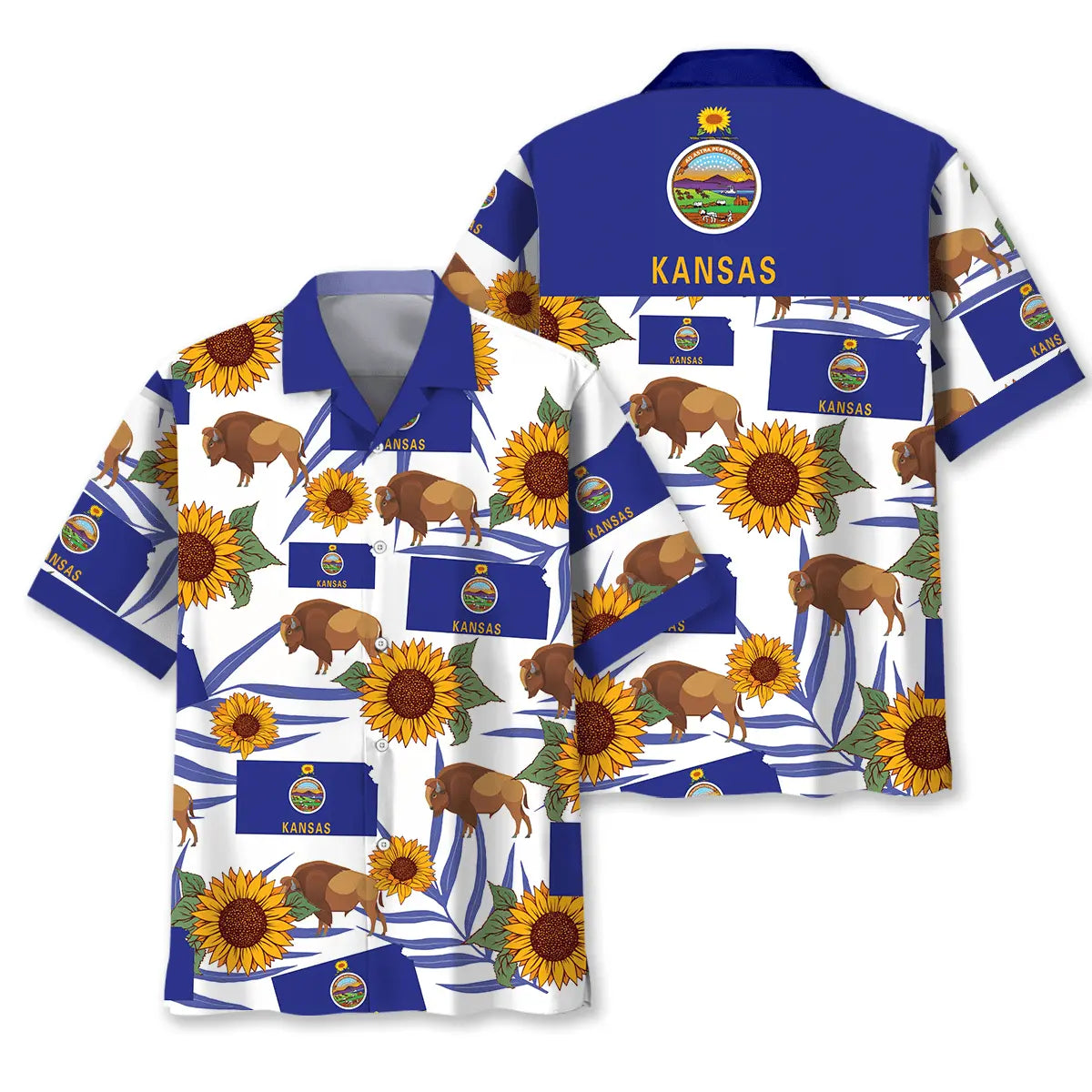 Hawaiian Shirt / Adults / S Kansas Proud Hawaiian Shirt