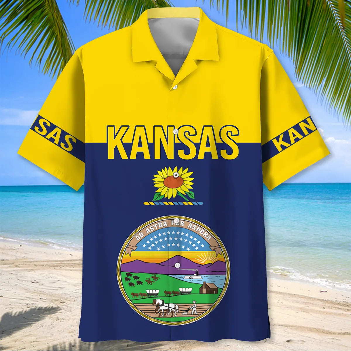 Kansas State Proud Retro Hawaiian Shirt