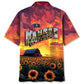 Kansas Sunflower Vintage Hawaiian Shirt