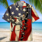 Karate America Flag Hawaiian Shirt