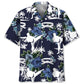Hawaiian Shirt / Adults / S Karate Blue Nature Hawaiian Shirt