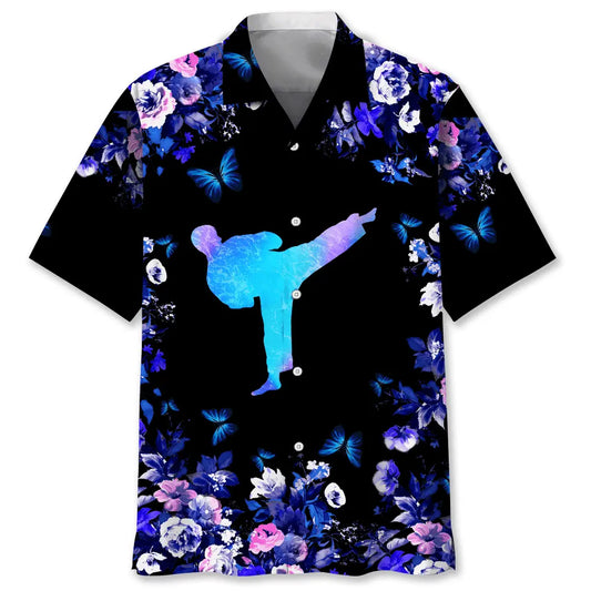 Hawaiian Shirt / Adults / S Karate Hawaiian Nature Hawaiian Shirt