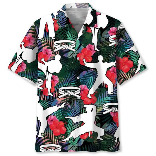 Hawaiian Shirt / Adults / S Karate Tropical Flower Hawaiian Shirt