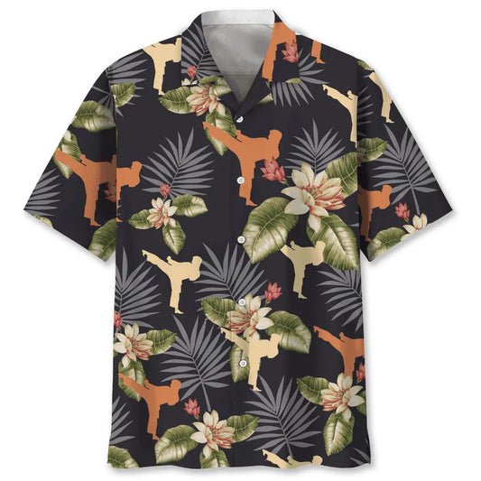 Hawaiian Shirt / Adults / S Karate Tropical Hawaiian Shirt