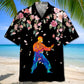 Karate Watercolors Flower Hawaiian Shirt