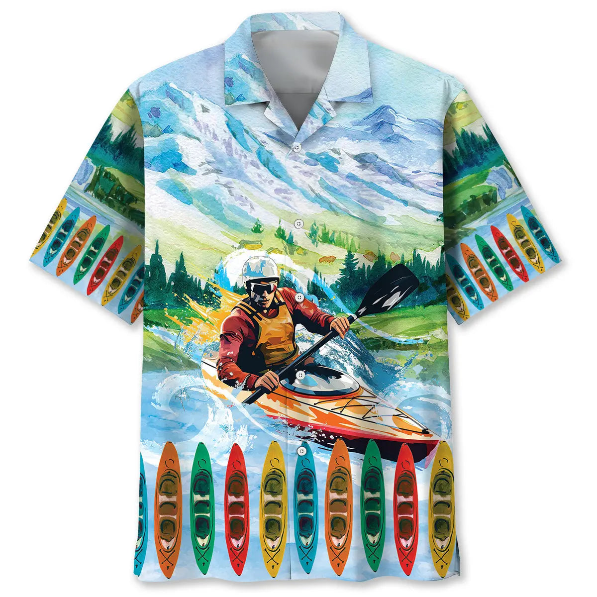 Hawaiian Shirt / Adults / S Kayaking Racing Hawaiian Shirt
