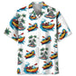 Hawaiian Shirt / Adults / S Kayaking Tropical Palm Tree Hawaiian Shirt