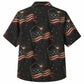 Labor Day Hawaiian Shirt- American Flag and Fireworks Print for Summer