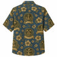 Labor Day Hawaiian Shirt- Anchor Shield Crest Print for the Cookout
