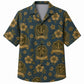 Labor Day Hawaiian Shirt- Anchor Shield Crest Print for the Cookout