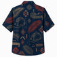 Labor Day Hawaiian Shirt- Blueprint Hard Hat Print for the Long Weekend