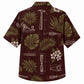 Labor Day Hawaiian Shirt- Blueprint Tool and Palm Print for Men