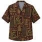 Labor Day Hawaiian Shirt- Carpenter at Work Panel Print for Everyday Wear