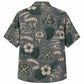 Labor Day Hawaiian Shirt - Carpenter Crest & Hibiscus Print for Men