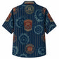 Labor Day Hawaiian Shirt- Carpenter Union Badge Print for the Weekend