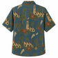 Labor Day Hawaiian Shirt- Coastal Lighthouse and Palm Print for Summer