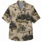 Labor Day Hawaiian Shirt- Crane and Girder Site Print for Warm Days