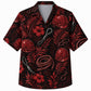 Labor Day Hawaiian Shirt- Crimson Hard Hat and Rope Print for Summer