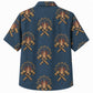 Labor Day Hawaiian Shirt- Crossed Axes and Firefighter Emblem