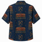 Labor Day Hawaiian Shirt- Crossed Hammers and Engine Badge for Summer