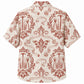 Labor Day Hawaiian Shirt- Damask Hammer Scroll Print for the Holiday
