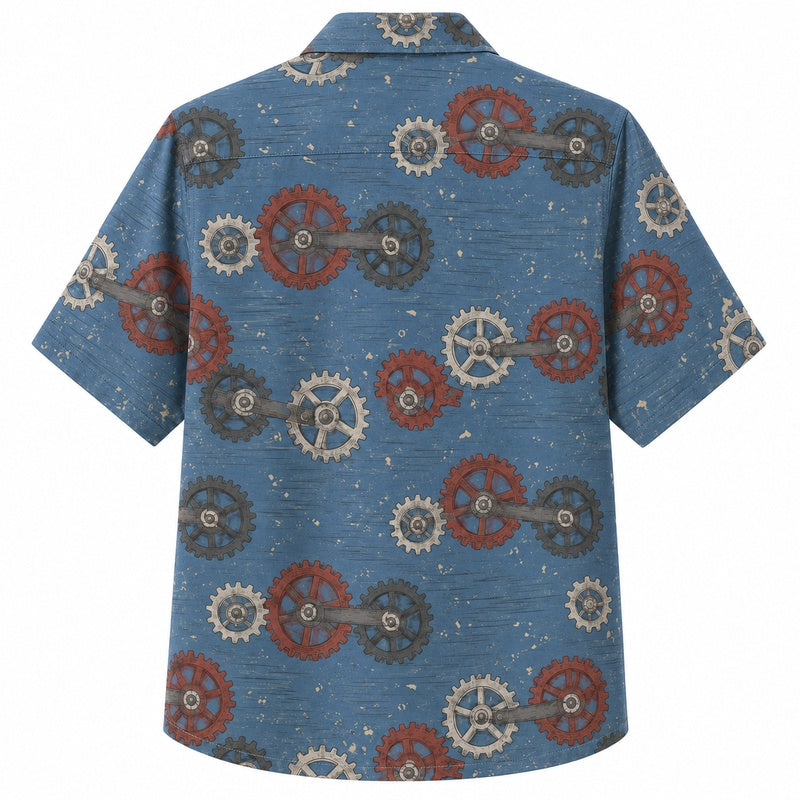 Labor Day Hawaiian Shirt- Denim Gear Print for the Long Holiday Weekend