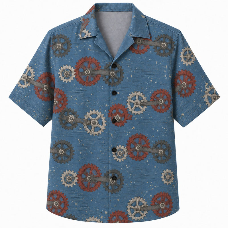 Labor Day Hawaiian Shirt- Denim Gear Print for the Long Holiday Weekend