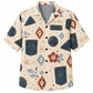 Labor Day Hawaiian Shirt- Denim Pocket and Hibiscus Print for Summer
