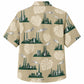 Labor Day Hawaiian Shirt - Factory Skyline & Monstera Print for Men