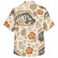 Labor Day Hawaiian Shirt Featuring Harbor Bridge Hibiscus Print for Summer