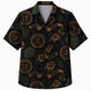 Labor Day Hawaiian Shirt Featuring Sewing Emblem Palm Leaf Print for Summer