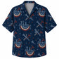 Labor Day Hawaiian Shirt- Flag Banner and Crossed Tools Print