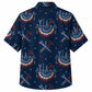 Labor Day Hawaiian Shirt- Flag Banner and Crossed Tools Print