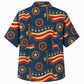 Labor Day Hawaiian Shirt- Flag Banner and Gear Star Emblem for Summer