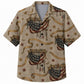 Labor Day Hawaiian Shirt- Flag Bunting and Rope Star Print for Summer