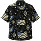 Labor Day Hawaiian Shirt- Flag Firework and Bunting Print for the Season