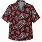 Labor Day Hawaiian Shirt - Flag Wave & Paisley Swirl Print for Men