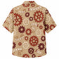Labor Day Hawaiian Shirt- Gear and Measuring Tape Print for Workers