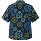 Labor Day Hawaiian Shirt- Gear and Star Burst Print for Everyday Wear