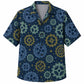 Labor Day Hawaiian Shirt- Gear and Star Burst Print for Everyday Wear