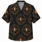 Labor Day Hawaiian Shirt- Glowing Torch and Emblem Print for Summer
