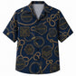 Labor Day Hawaiian Shirt- Gold Rope Knot Panel Print for the Holiday
