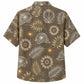 Labor Day Hawaiian Shirt - Golden Hard Hat & Sunflower Print for Men