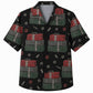 Labor Day Hawaiian Shirt- Green and Red Toolbox Print for Summer