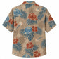 Labor Day Hawaiian Shirt- Hard Hat and Hibiscus Print for Summer Days