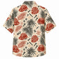 Labor Day Hawaiian Shirt- Hard Hat and Palm Frond Print for Summer