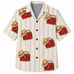 Labor Day Hawaiian Shirt- Hard Hat and Red Lantern Print for Summer