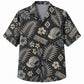 Labor Day Hawaiian Shirt - Hard Hat & Hibiscus Bloom Print for Men