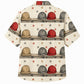 Labor Day Hawaiian Shirt- Hard Hat Rows and Stars Print for Summer
