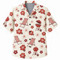 Labor Day Hawaiian Shirt- Hibiscus Grill and Deck Chair Print for Summer